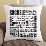 dream big graduation pillow
